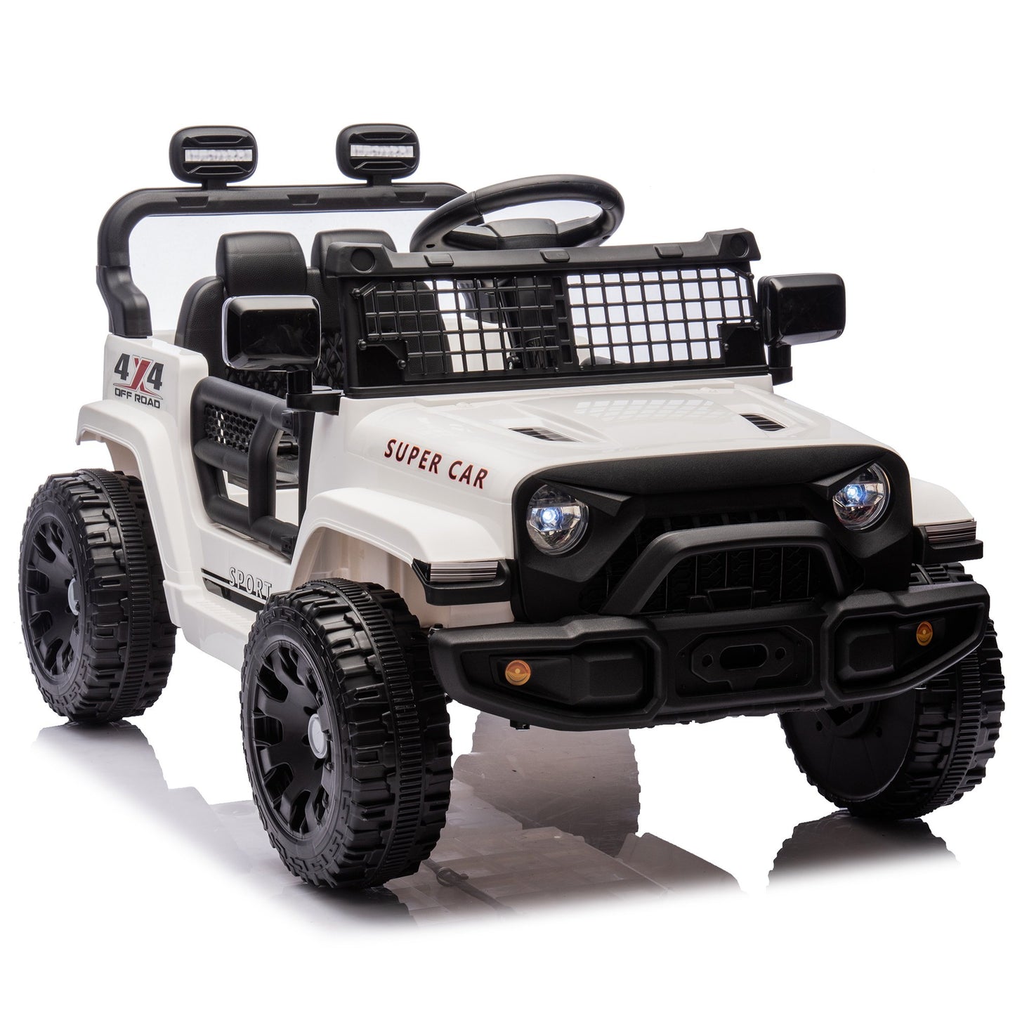 24V Kids Ride on Toy Cars with Remote Control, 160W Powered Ride on Toys with Bluetooth, Music, LED Light, MP3 Player, 4 Wheel Suspension Electric Cars for Boys and Girls, Black