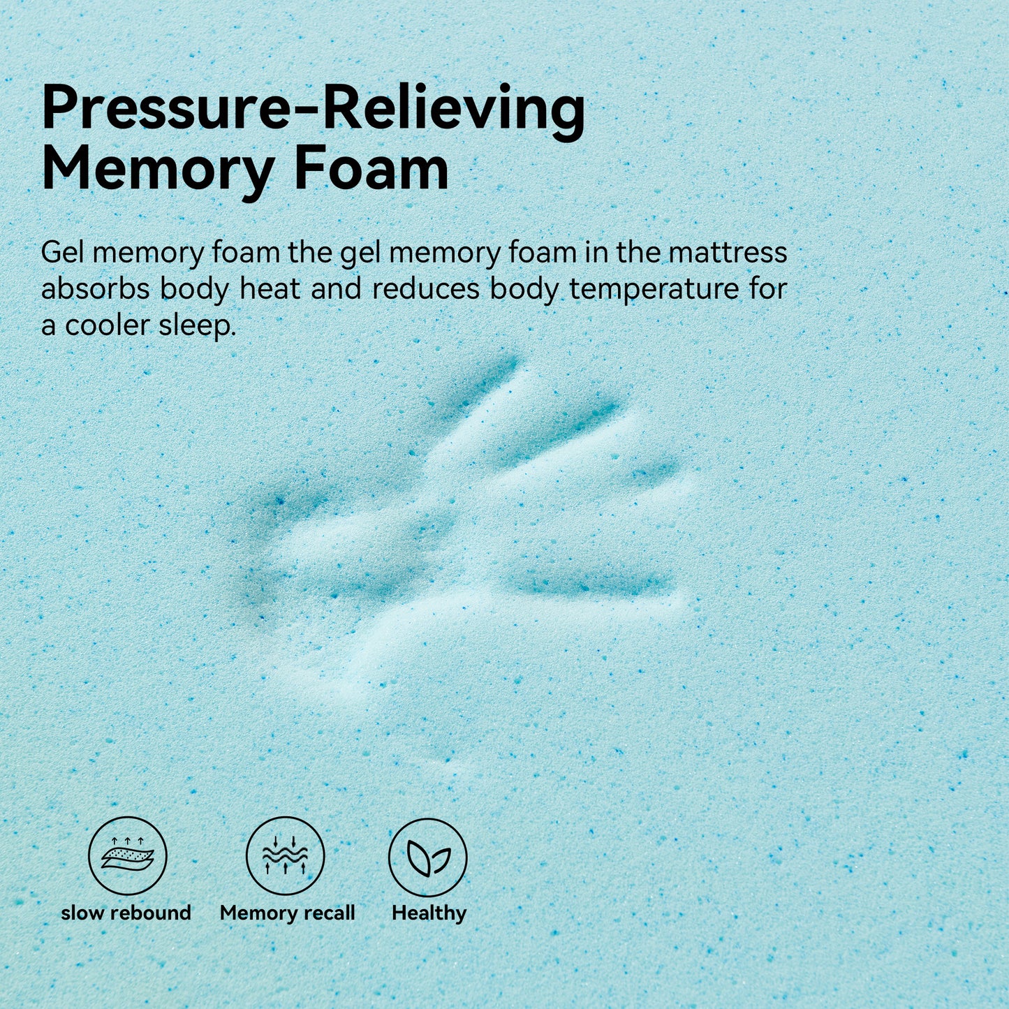 12 inch Queen Mattress, Gel Memory Foam Hybrid Mattress in a Box, Individual Pocket Spring Mattress, Medium Firm, CertiPUR-US Certified, Sleep Support & Pressure Relief, White