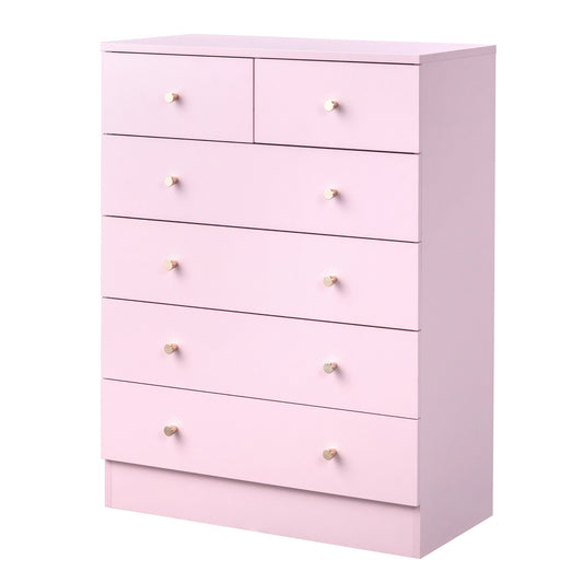 Drawer Dresser for Bedroom, Wooden Storage Dresser with Matt Gold Handle, Modern Chest of Drawers for Living Room