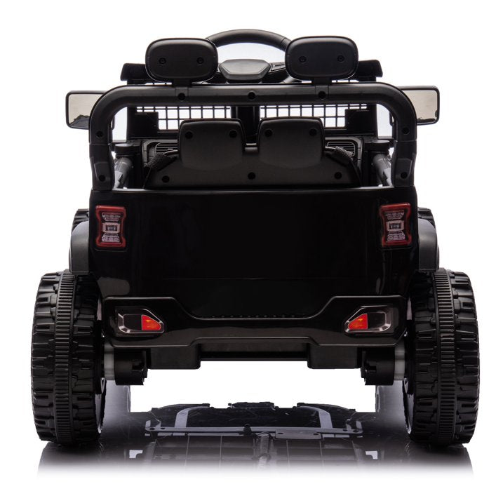 24V Kids Ride on Toy Cars with Remote Control, 160W Powered Ride on Toys with Bluetooth, Music, LED Light, MP3 Player, 4 Wheel Suspension Electric Cars for Boys and Girls, Black