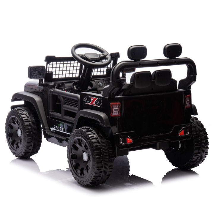 24V Kids Ride on Toy Cars with Remote Control, 160W Powered Ride on Toys with Bluetooth, Music, LED Light, MP3 Player, 4 Wheel Suspension Electric Cars for Boys and Girls, Black
