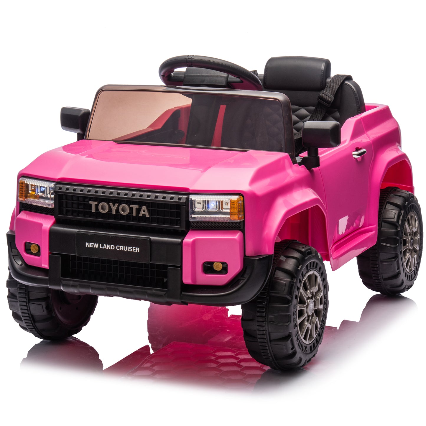 12V Licensed Toyota LC250 Kids Ride-On Car with Parent Remote Control, 4-Wheel Suspension, Bluetooth Music & LED Lights for Ages 2-4
