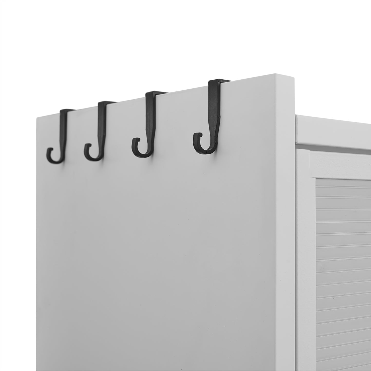SESSLIFE 73" Tall Spacious Pantry Cabinet with Flip Door, 6-Tier Anti-Tip Design Metal Storage Cabinet, Adjustable Shelves for Kitchen, Dining Room, Living Room in White