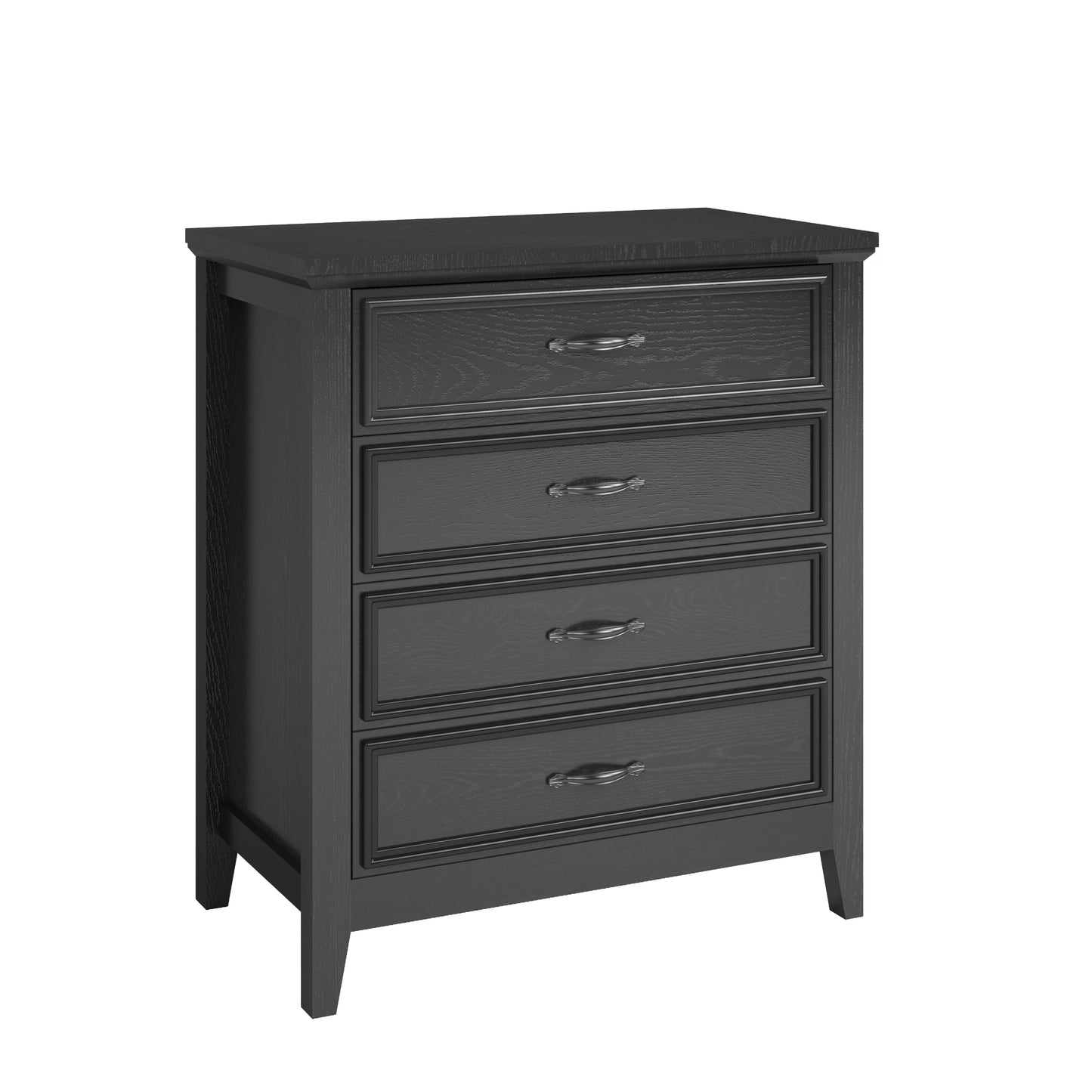 4 Drawer Dresser, Wooden Chest of Drawers for Bedroom with Sturdy Frame, Modern Storage Cabinet with Metal Handle for Adults, Entryway, Hallway