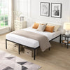 SESSLIFE Twin Metal Platform Bed, Modern Twin Bed Frame, No Need Box Spring, Strong Metal Slat Support, Easy Assembly, Black