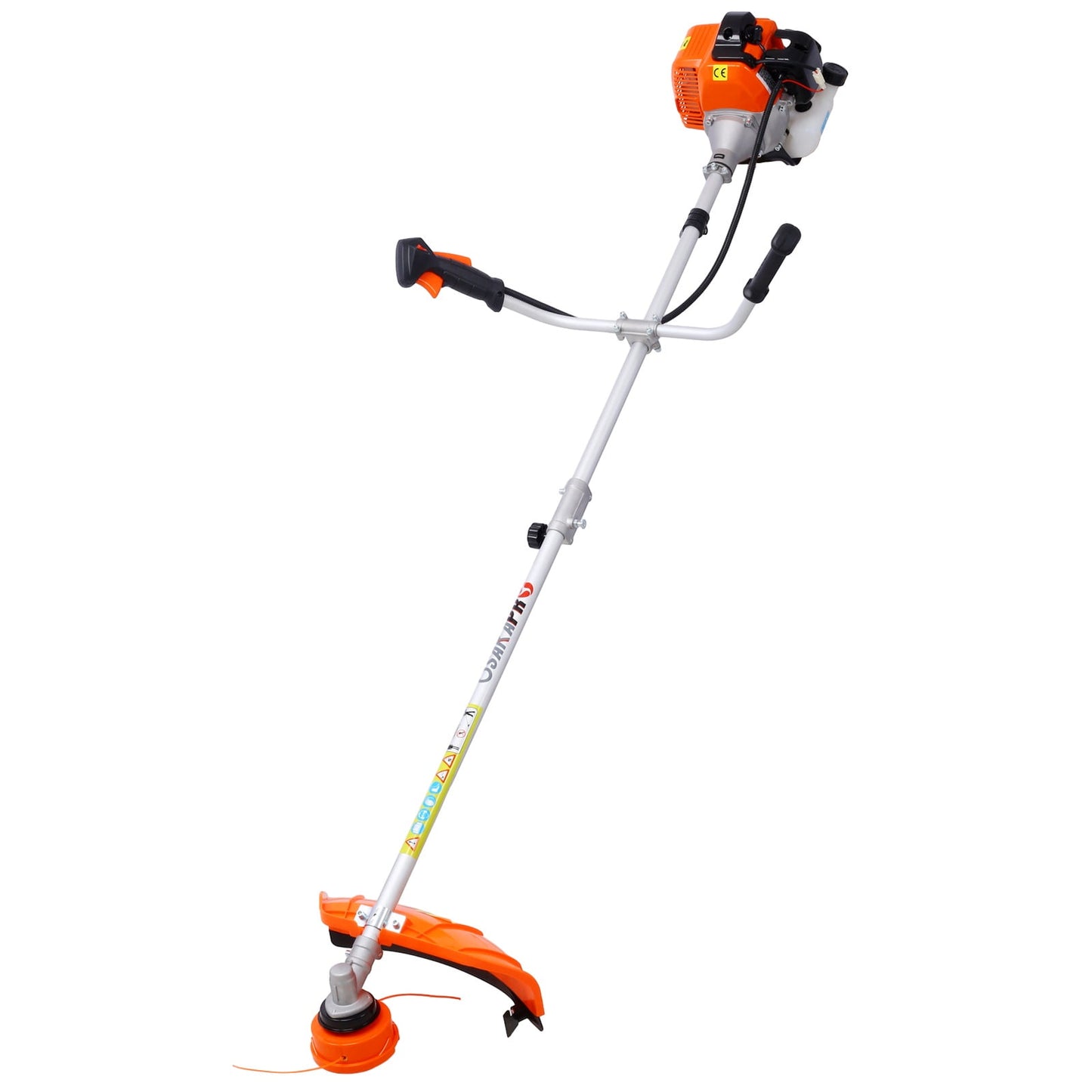 SESSLIFE Weed Wacker Gas Powered, 52CC 2-Cycle Weed Trimmer Lawn Edger with Straight Shaft and 2 Head, Grass String Trimmer Edgers in Lawn and Garden