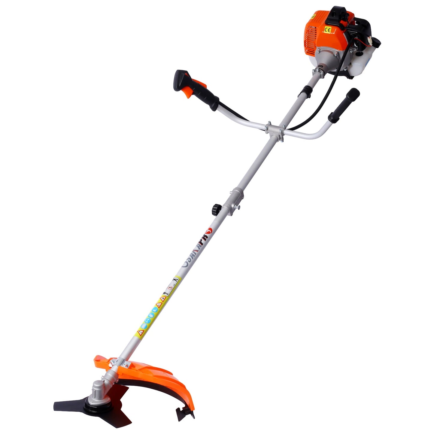 SESSLIFE Weed Wacker Gas Powered, 52CC 2-Cycle Weed Trimmer Lawn Edger with Straight Shaft and 2 Head, Grass String Trimmer Edgers in Lawn and Garden