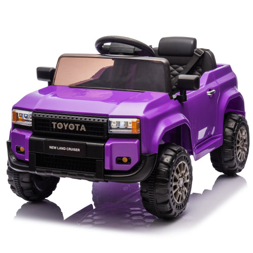 12V Licensed Toyota LC250 Kids Ride-On Car with Parent Remote Control, 4-Wheel Suspension, Bluetooth Music & LED Lights for Ages 2-4