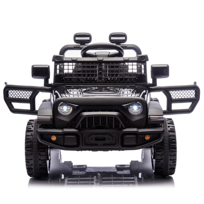 24V Kids Ride on Toy Cars with Remote Control, 160W Powered Ride on Toys with Bluetooth, Music, LED Light, MP3 Player, 4 Wheel Suspension Electric Cars for Boys and Girls, Black