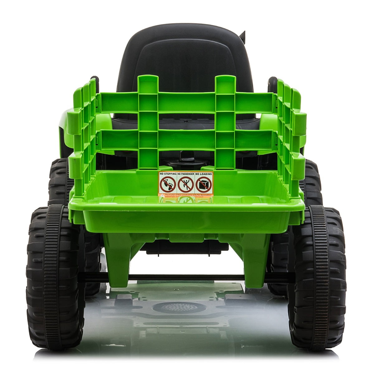 Electric Cars for Kids, 12V Ride on Toys Tractors for Kids, 2 Speed Battery Electric Vehicle with LED Lights, MP3 Horn, USB Port, Green Farm Toys Ride on Cars for Boys