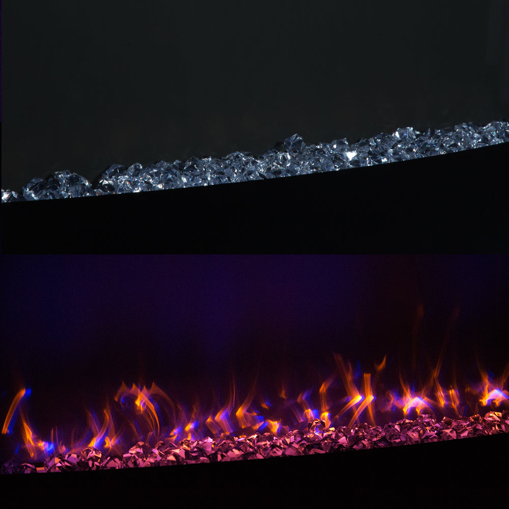 35" Electric Fireplace Heater Insert, Recessed and Wall Mounted Electric Fireplace, CSA Certification Remote Control Electric Fireplace Insert, DT4