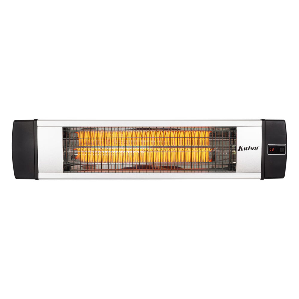SESSLIFE Indoor Outdoor Wall Mount Heater, Patio Heater with Remote Control and Timer, 1500W Fast Heating Electric Infrared Heater for Home, Waterproof Stainless Steel Quiet Heater, X1183