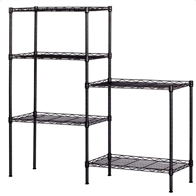 SESSLIFE 5-Tier Shelving Unit Shelf, Metal Large Storage Shelves, Heavy Duty Height Adjustable Commercial Grade Steel Utility, 5 Layer Shelf Rack Organizer, 551 LBS Capacity