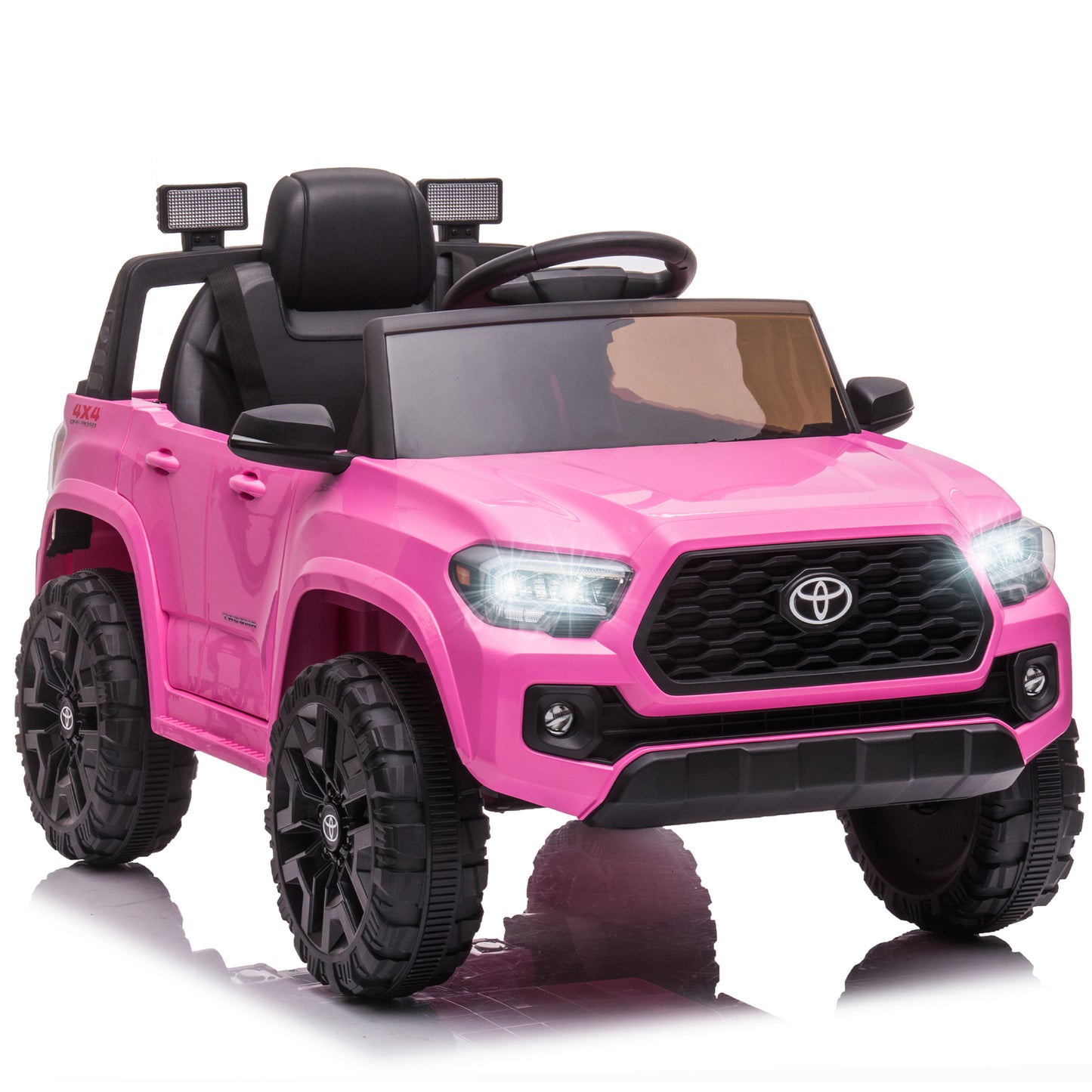 12V Kids Ride-on Truck, Toyota Tacoma Remote Control Electric Ride On Car for Boys Girls, Green, DT60