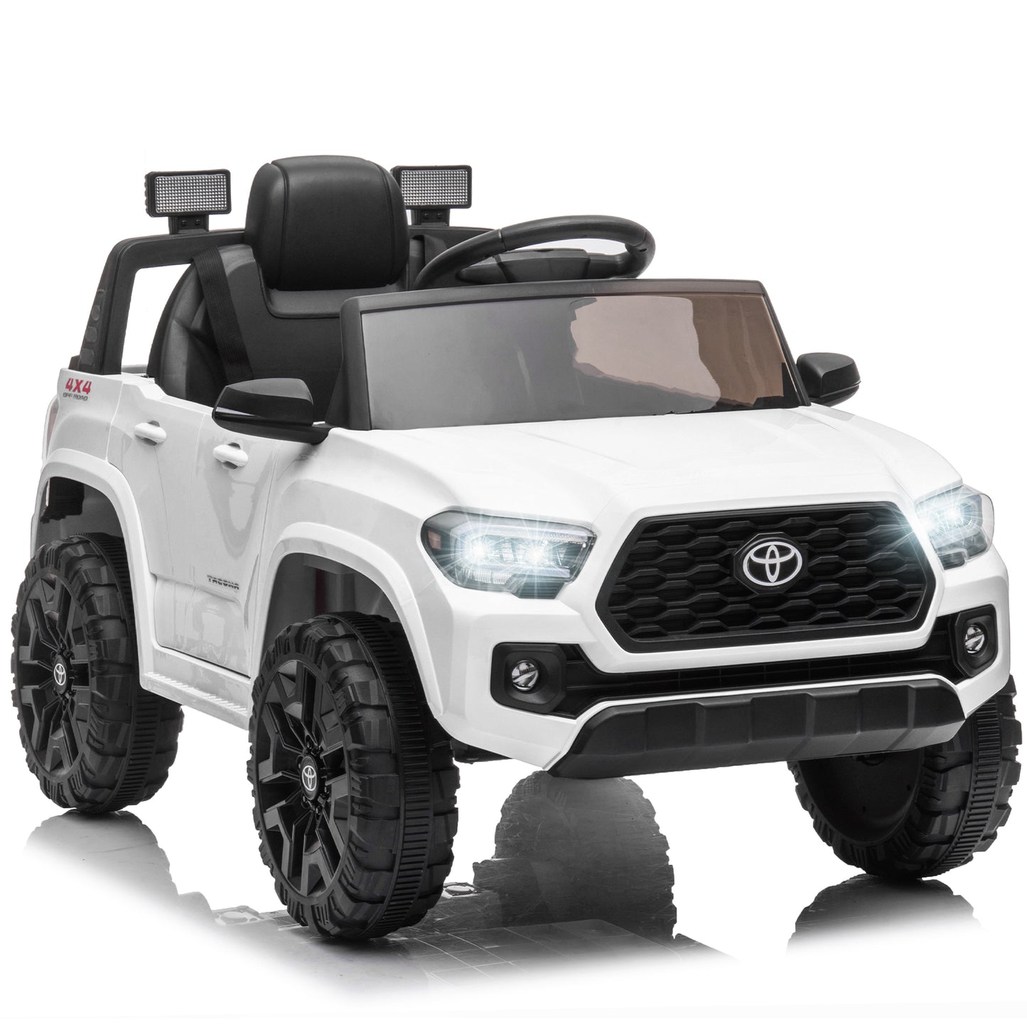 12V Kids Ride-on Truck, Toyota Tacoma Remote Control Electric Ride On Car for Boys Girls, Green, DT60