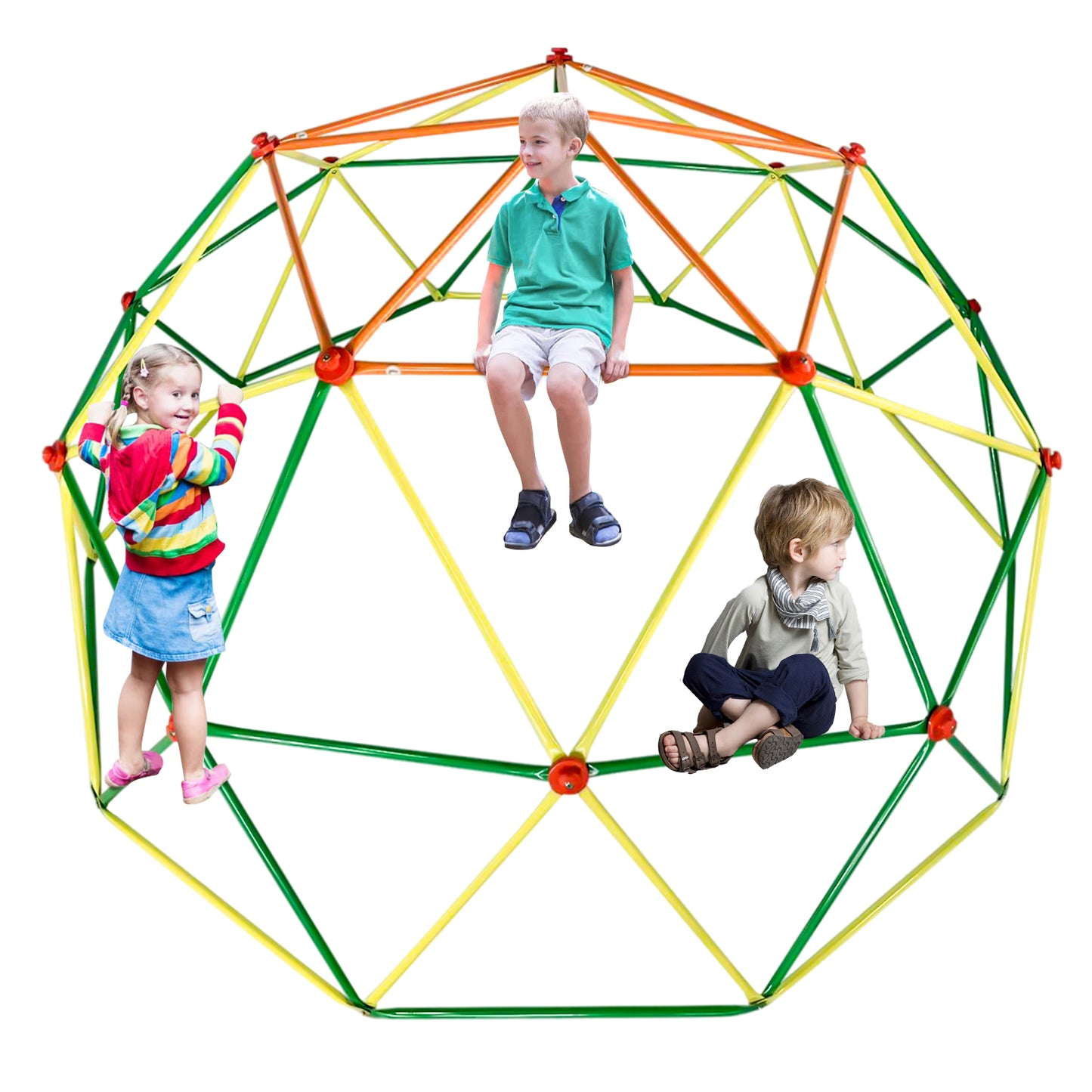 10ft Outdoor Dome Climber, Kids Jungle Gym Dome for 3-12 Years Old, Supports 900lbs