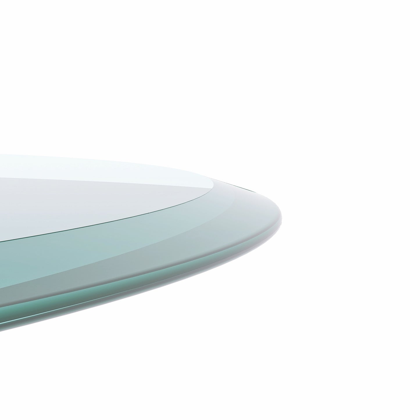 SESSLIFE 36 Inch Round Tempered Glass Table Top, 1/5" Thick Clear Safety Glass with Polished Edge for Dining Table, Patio, Coffee Table, Indoor Outdoor Use, Replacement Glass Top