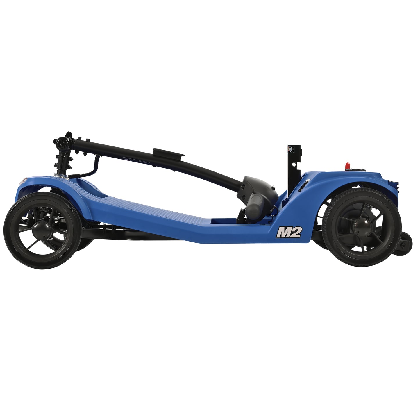 ENYOPRO 4 Wheel Electric Scooter for Adults, Foldable All-Terrain Mobility Scooter for Seniors with Bright Headlights, USB Port, Basket and Long-Range Battery