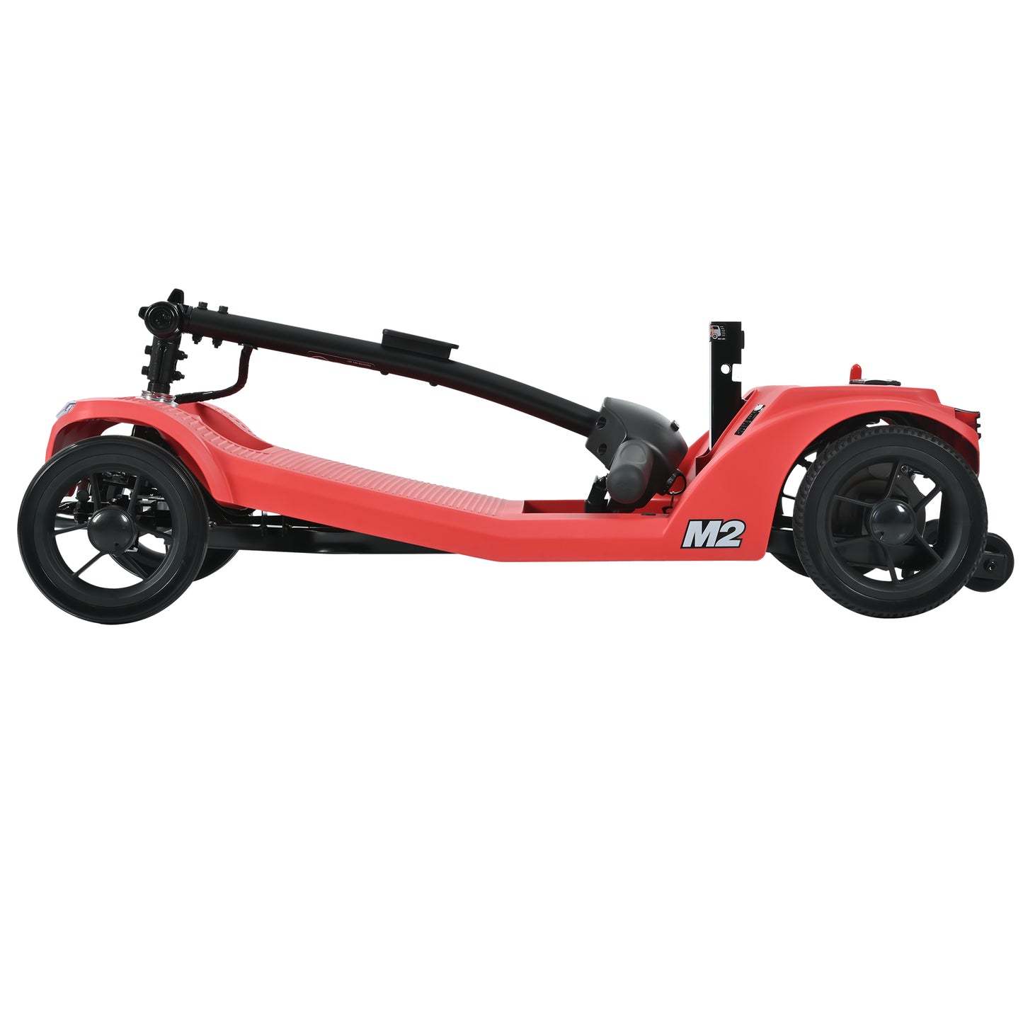 ENYOPRO 4 Wheel Electric Scooter for Adults, Foldable All-Terrain Mobility Scooter for Seniors with Bright Headlights, USB Port, Basket and Long-Range Battery