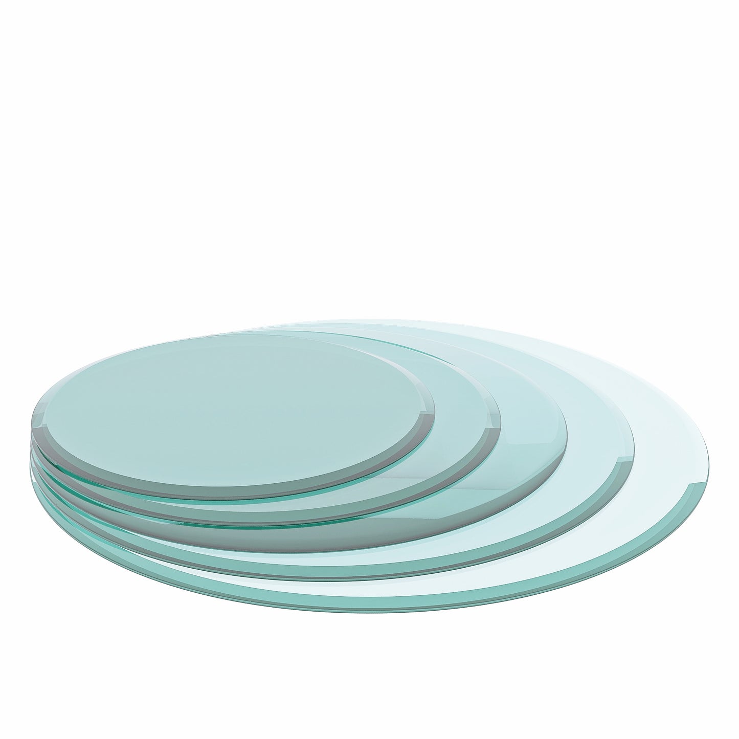 SESSLIFE 36 Inch Round Tempered Glass Table Top, 1/4" Thick Clear Safety Glass with Polished Edge for Dining Table, Patio, Coffee Table, Indoor Outdoor Use, Replacement Glass Top