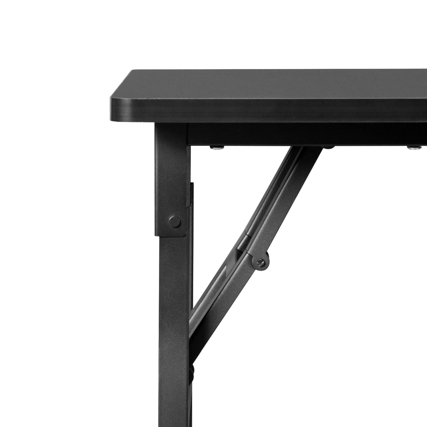 SESSLIFE Portable Nail Tech Table, Foldable Manicure Table with 2 Drawers and Cabinet, Mobile Nail Station on Wheels, Black MDF Nail Desk for Home Salon and Professional Use, Black