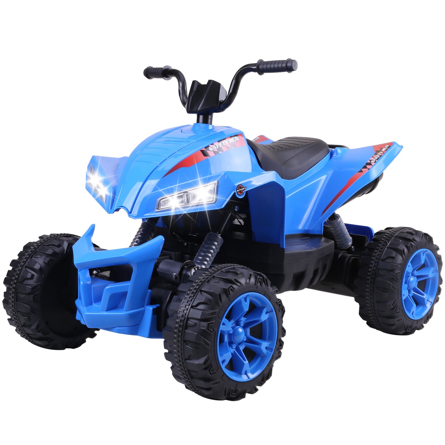 24V Ride on Cars for Kids, Battery Powered ATV Ride on Toys, Toddler Ride on Toy Cars, Music, Bluetooth and Power Display, Electric ATV for Boys Girls, White