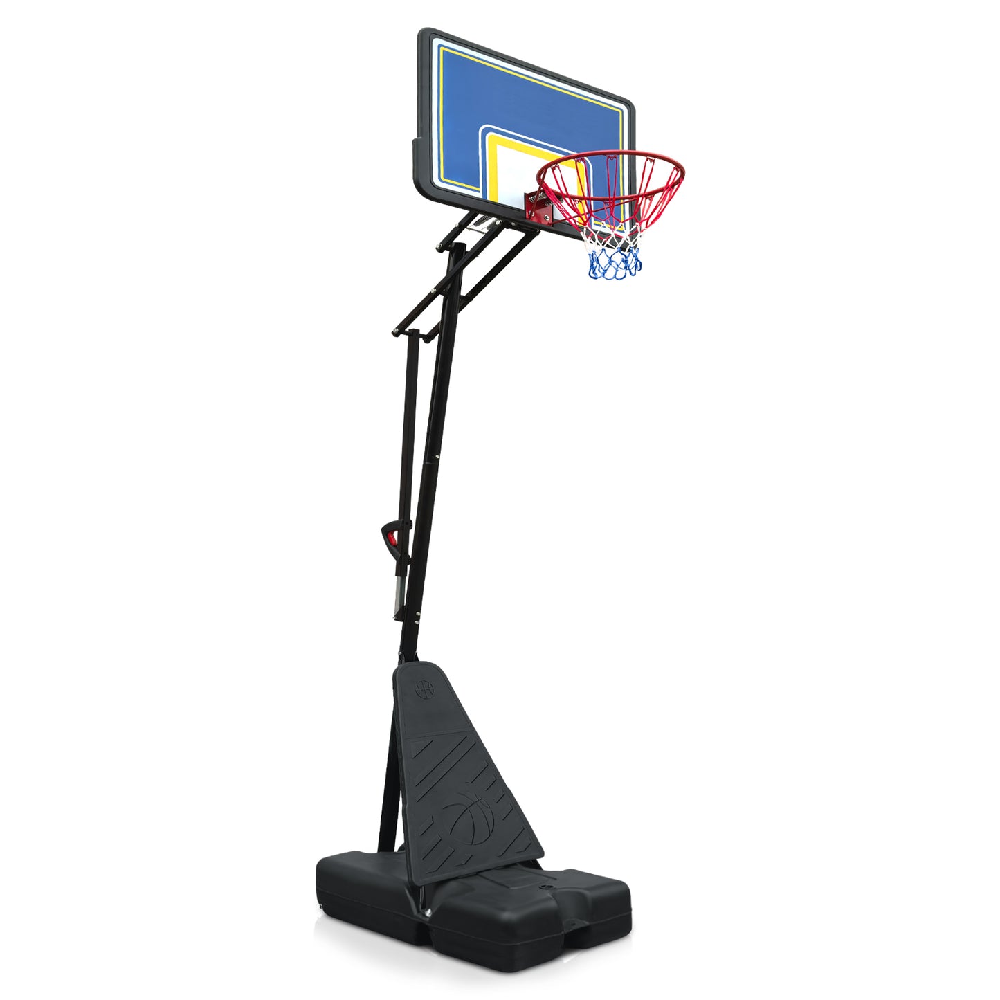 Outdoor Basketball Hoop, Portable Basketball Court for Adults Teenagers, 8.04ft -10.01ft Height Adjustable Basketball Goal