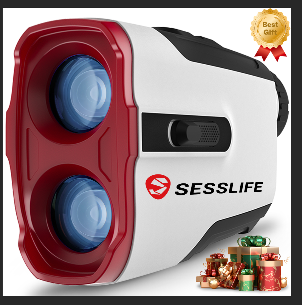 SESSLIFE  Laser Golf/Hunting Rangefinder, 7X Magnification Clear View 900 Yards Laser Range Finder, Slope Measurement, Lightweight, Pin-Seeker & Flag-Lock & Vibration, Best Gift for Teen