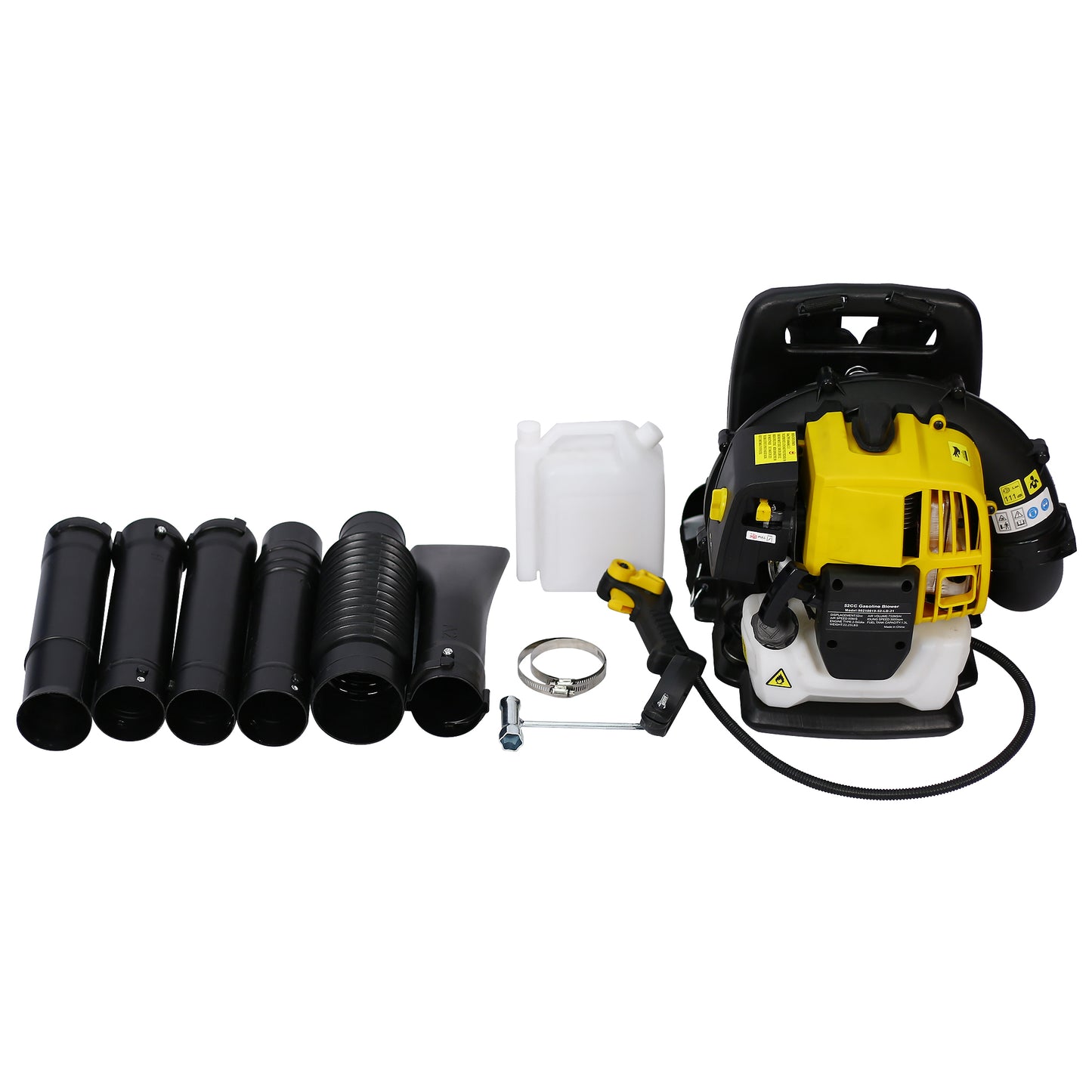 Backpack Gas Powered Leaf Blower, 52CC 2 Stroke, EPA Passed