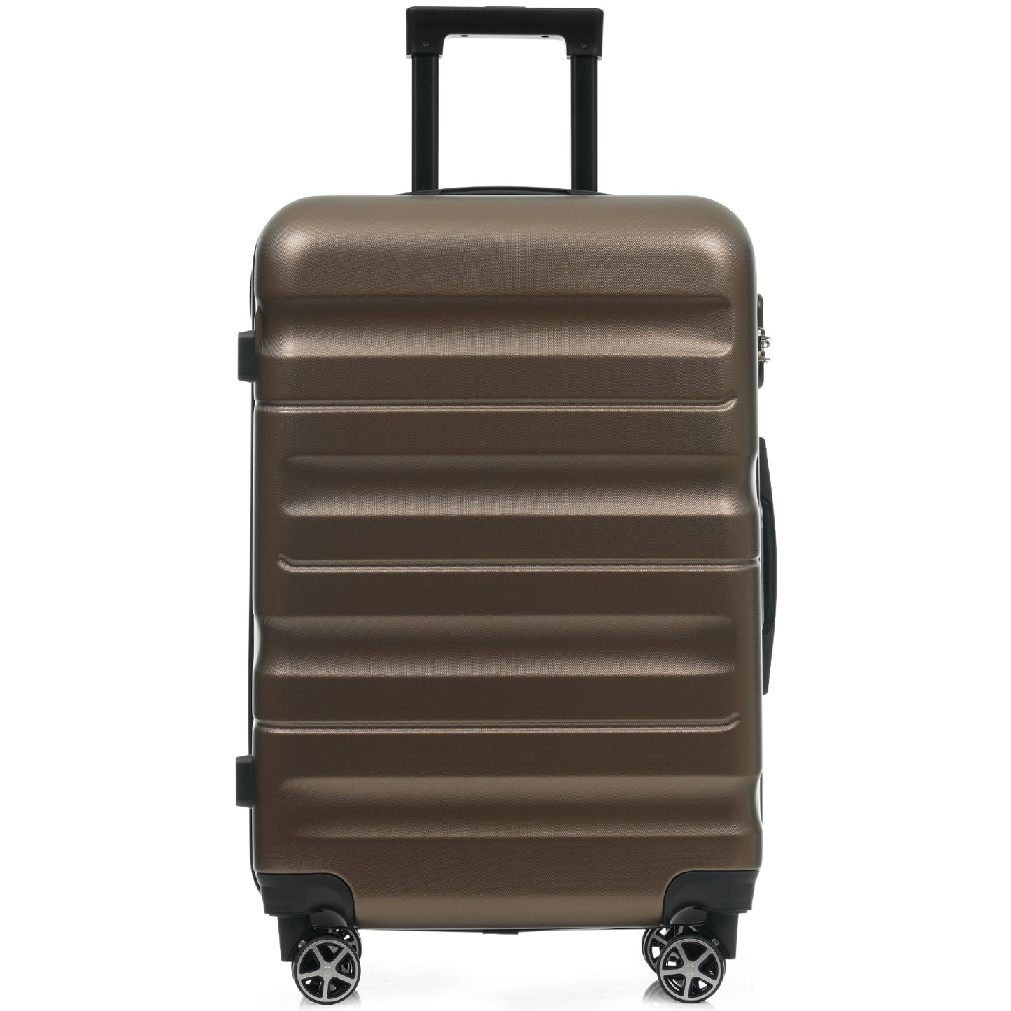 SESSLIFE 6 Piece Hardshell Luggage Set, Lightweight ABS Luggage with Spinner Wheels, 12" to 31" Carry On and Checked Luggage for Family Travel, Business Trips, Nestable Storage, Brown