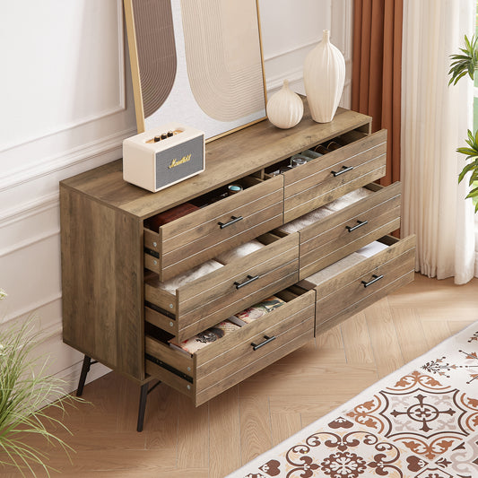 PORKISS 6 Drawer Dresser, LJC