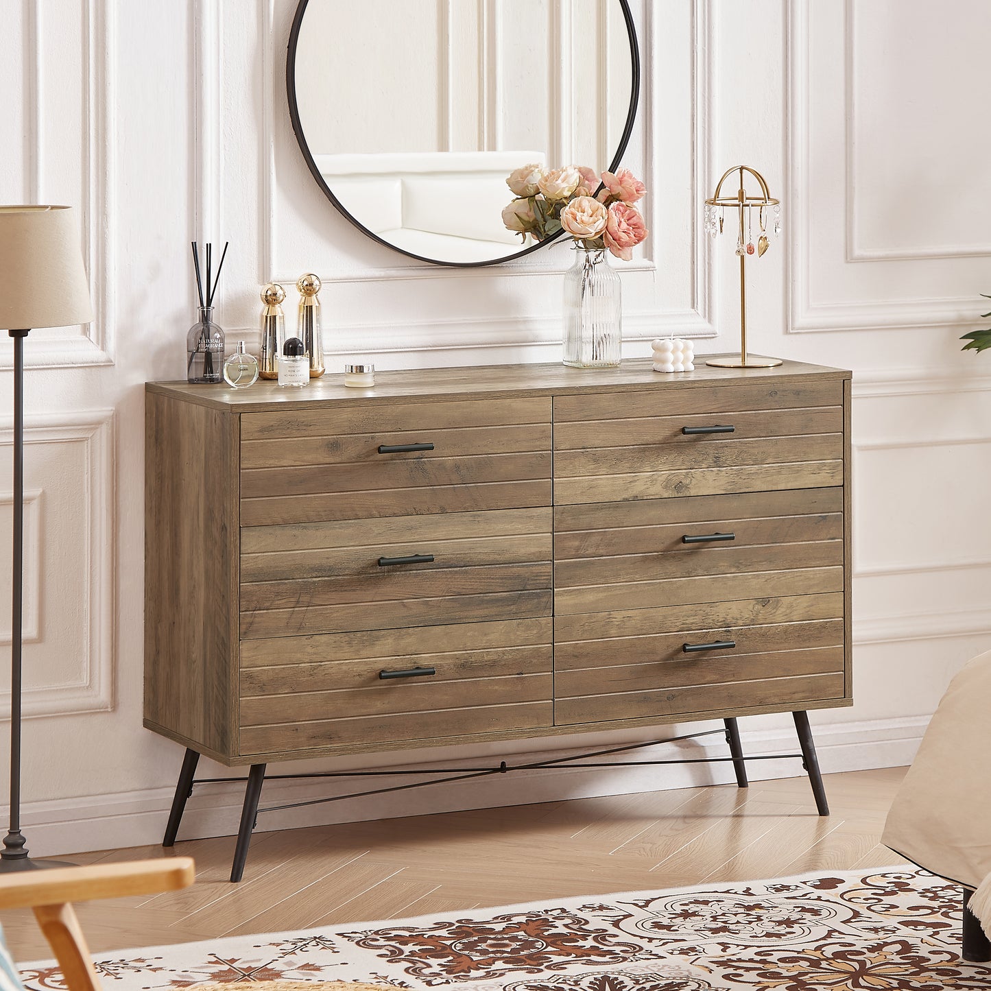 PORKISS 6 Drawer Dresser, LJC