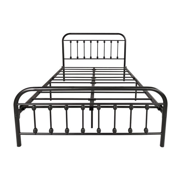 Metal Platform Bed Frame, Sesslife Full Bed Frame for Kids Teens Adults, Black Bed Frame No Box Spring Needed, Full Size Platform Bed Frame with Headboard and Footboard for Bedroom