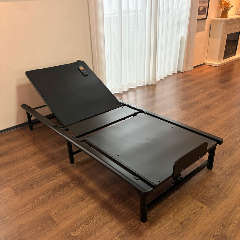 Power Adjustable Bed Base Frame, Metal Electric Bed Frame with Independent Head and Foot Incline, Modern Adjustable Platform Bed with Wired Control, Zero Gravity, Easy Assembly