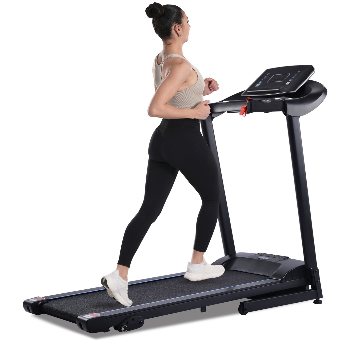 2.5HP Folding Treadmill with Incline, Electric Treadmill with Bluetooth, Speakers, LCD Display, 0.5-8.5 MPH Electric Running Machine