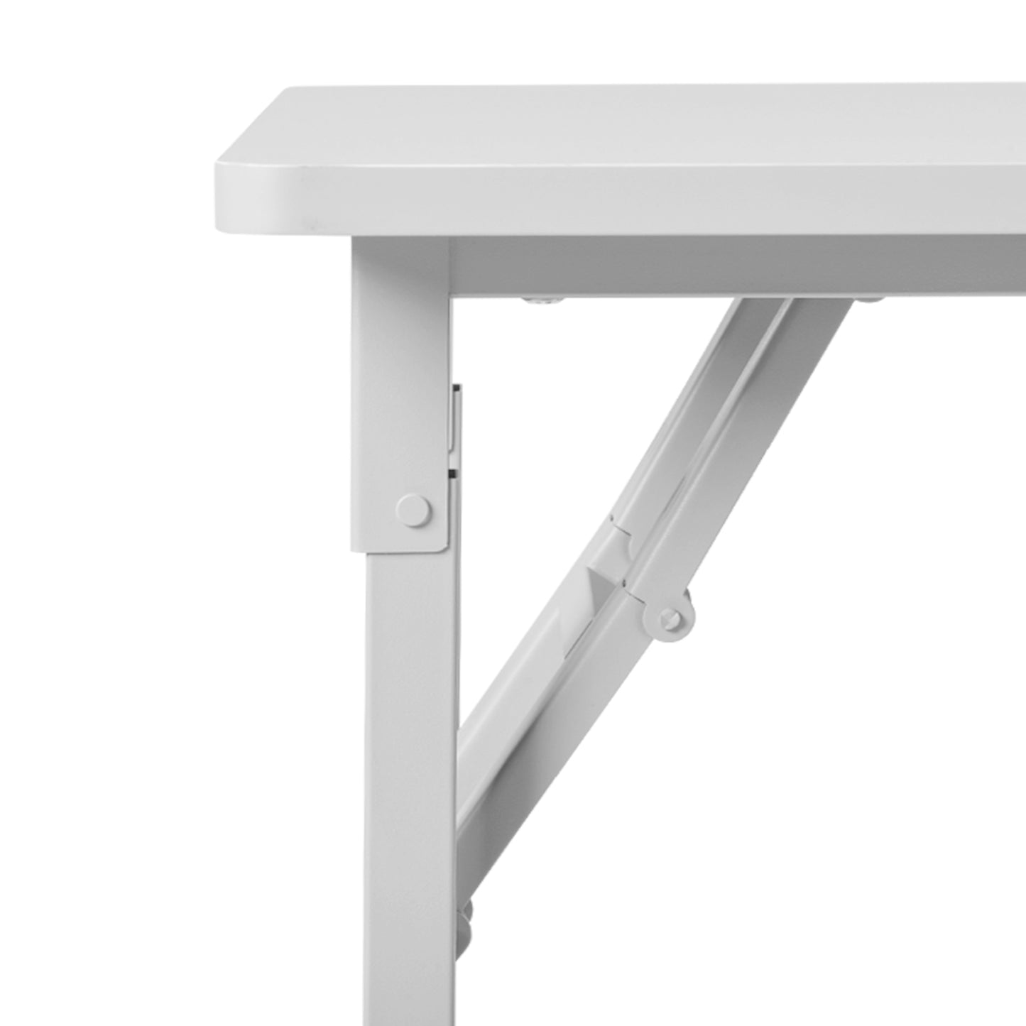 SESSLIFE Mobile Vanity Desk with 2 Drawers, Foldable Manicure Station with Cabinet Door and Storage Shelf, Portable Nail Tech Table for Home Salon and Professional Use, White