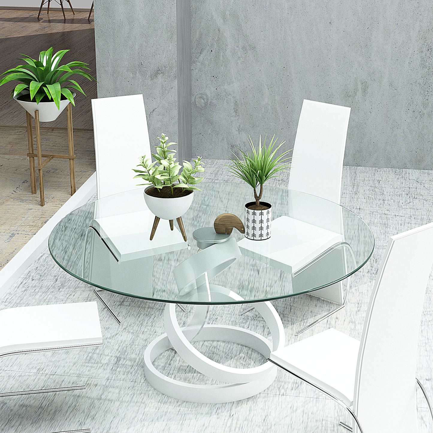 SESSLIFE 36 Inch Round Tempered Glass Table Top, 1/5" Thick Clear Safety Glass with Polished Edge for Dining Table, Patio, Coffee Table, Indoor Outdoor Use, Replacement Glass Top