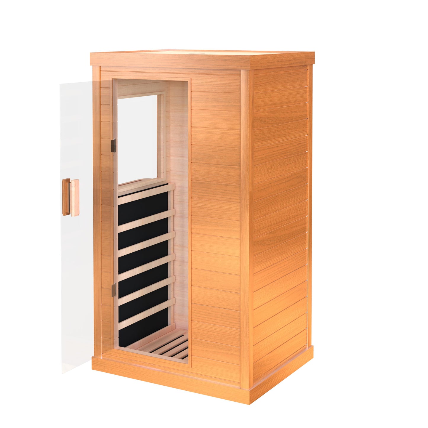 SESSLIFE Infrared Sauna for Home, Steam Sauna, 120V/900W Indoor Wooden Sauna Room with Adjustable Temperature, Timer, Bluetooth Music Connection, Foot Care, Light Setting for Spa, Gym