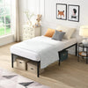 SESSLIFE Twin Metal Platform Bed, Modern Twin Bed Frame, No Need Box Spring, Strong Metal Slat Support, Easy Assembly, Black