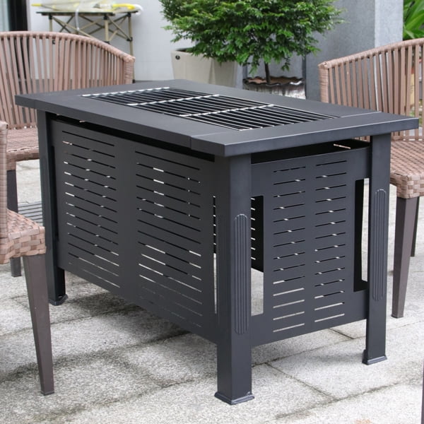 Enyopro 2-in-1 Smokeless Fire Pit & Outdoor Heater, Outdoor Fire Pit Table for Camping, Backyard and Patio Decor