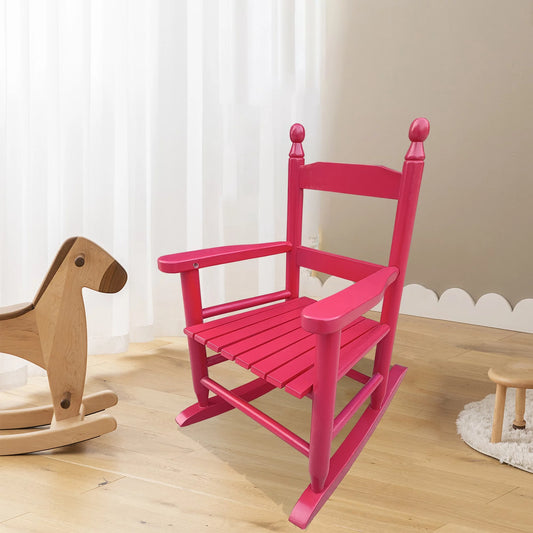 SESSLIFE Childs Rocking Chairs, Classic Hand-Made Wooden Rockers for Boys and Girls, Vintage Style Colonial Kid's Seats, Childrens Furniture Rocker