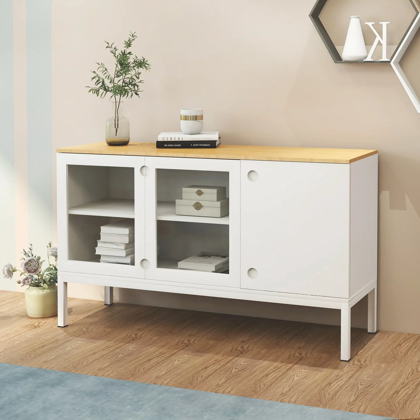 Sesslife 10 Drawers Fabric Dresser, Clothes Cabinet Storage Organizers, Fabric Dresser for Kids and Adults, Chest of Drawers with Steel Frame and Wooden Top for Bedroom, Living Room, Hallway