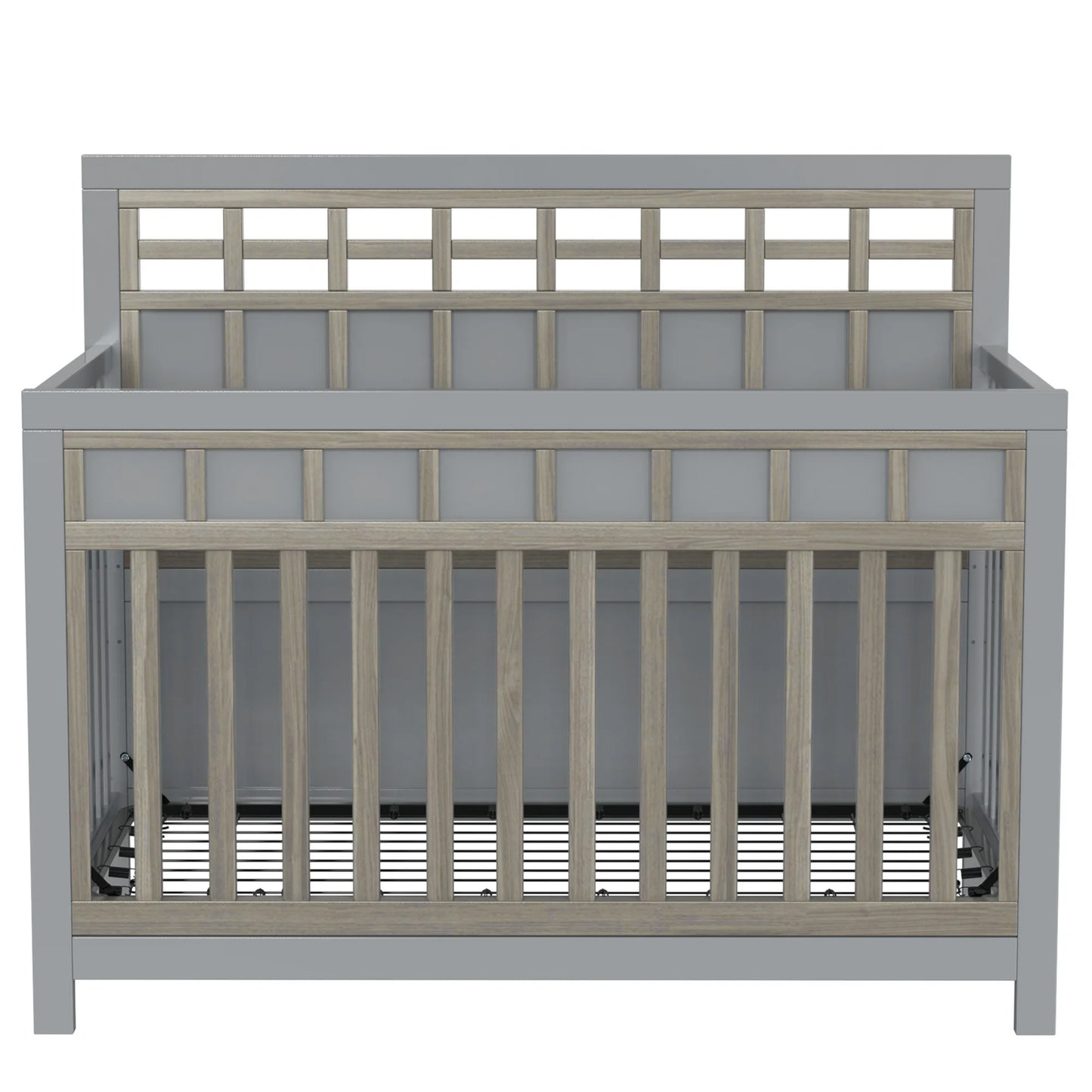 Sesslife 5-In-1 Convertible Crib, Baby Bed, Converts from Baby Crib to Toddler Bed, Fits Standard Full-Size Crib Mattress ,Easy to Assemble(White)