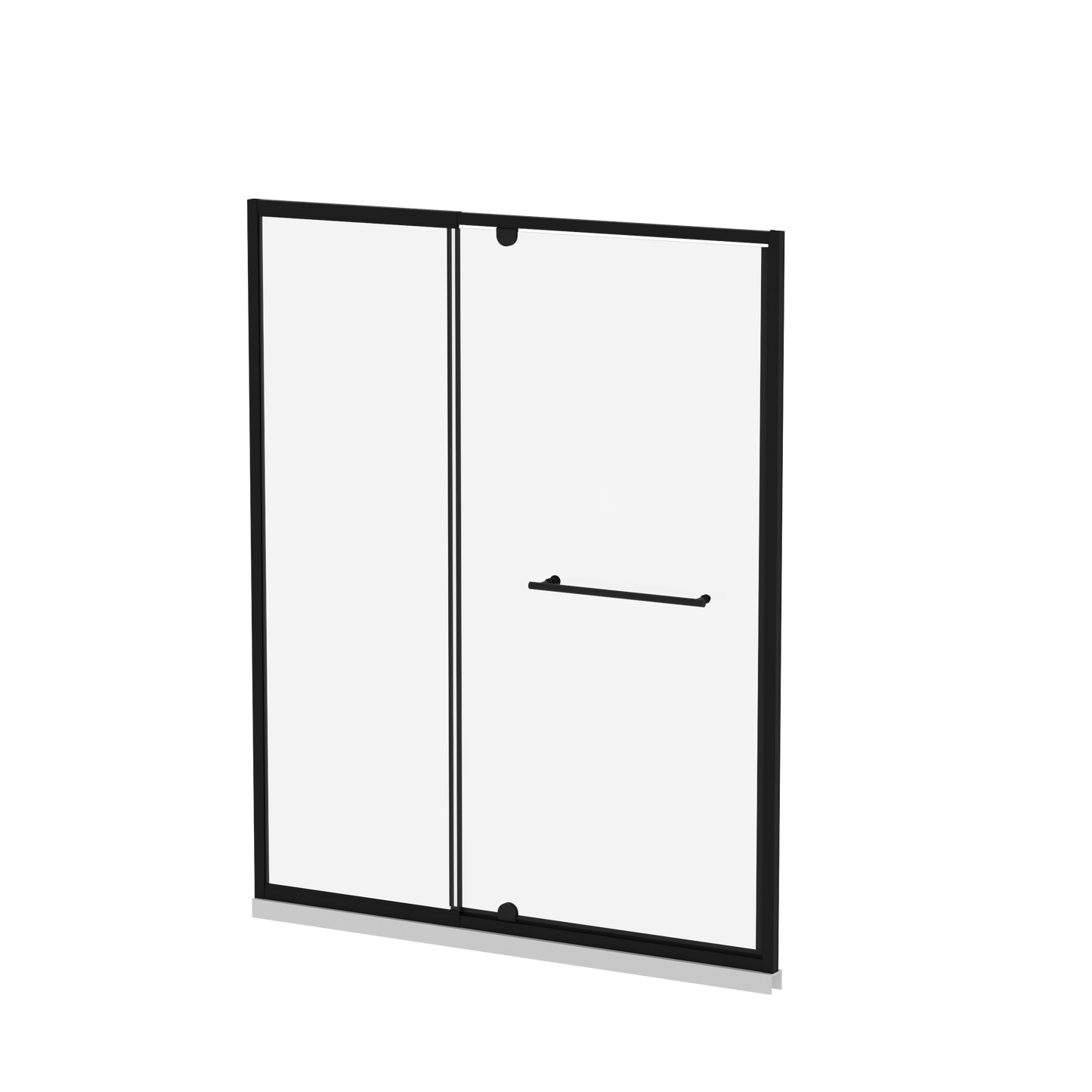 SESSLIFE 60x72" Modern Pivot Shower Door, 1/4" Thick Clear Tempered Glass with Bilateral Adjustment for Shower Use, Stainless Steel Handle and High-Strength Framework, Matt Black