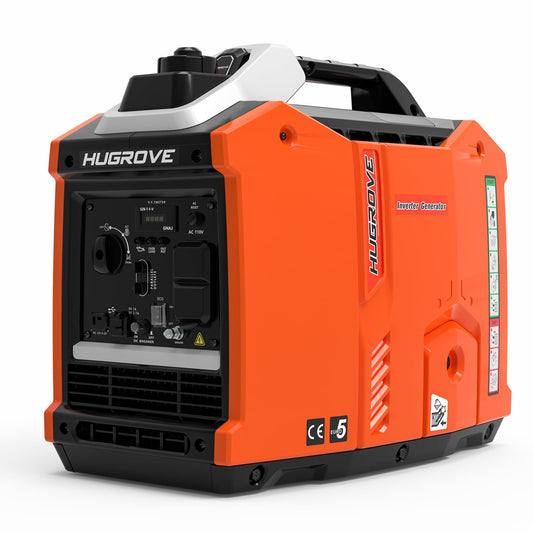 Yardmaster 2200W Inverter Generator, 58lbs Portable Gas Generator for Camping, RV & Small Home, 67dB with 5 Outlets, 122 CC Powerful