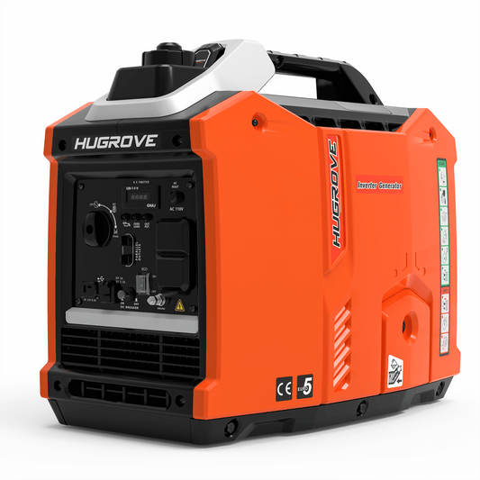 Yardmaster 2500W Inverter Generator, 58lbs Portable Gas Generator for Camping, RV & Small Home, 67dB with 5 Outlets, 122 CC Powerful