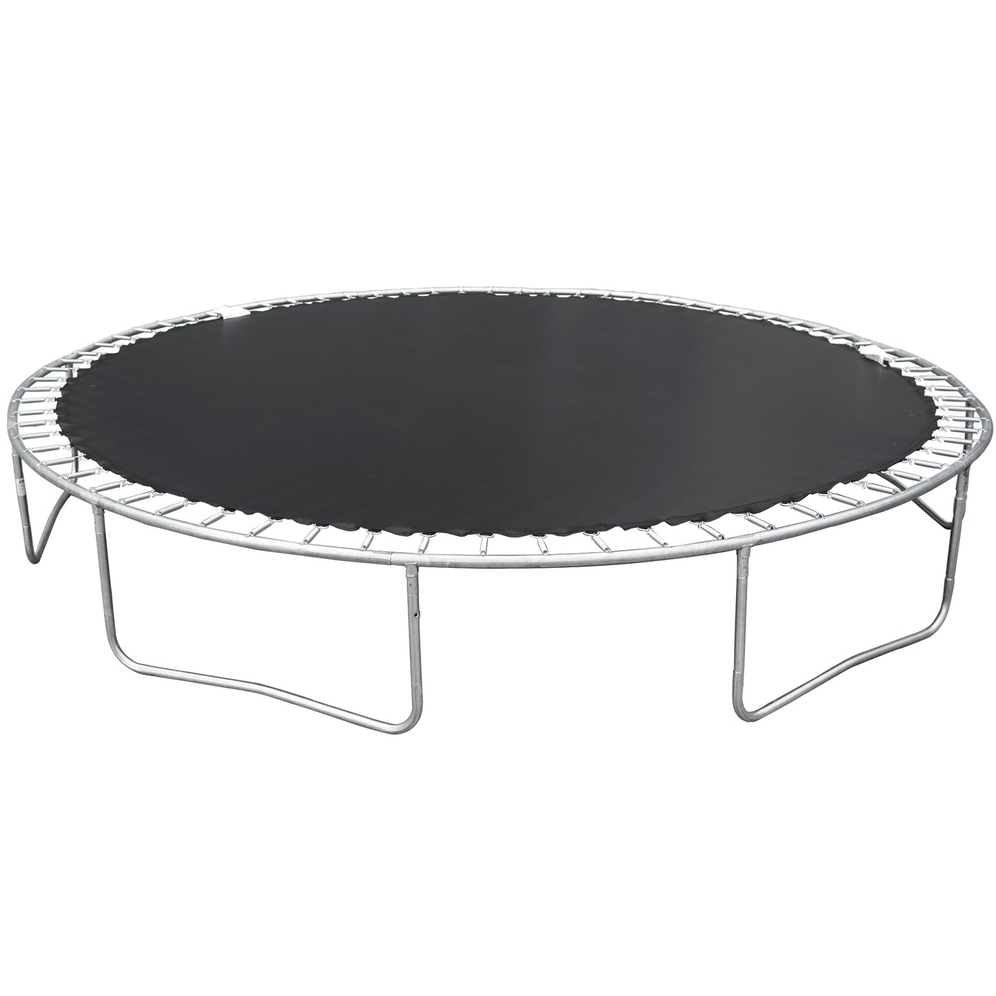 14FT Trampoline with Enclosure, Upgraded Kids Trampoline with Basketball Hoop and Non-slip Ladder, Backyard Patio Family Outdoor Recreational Trampoline