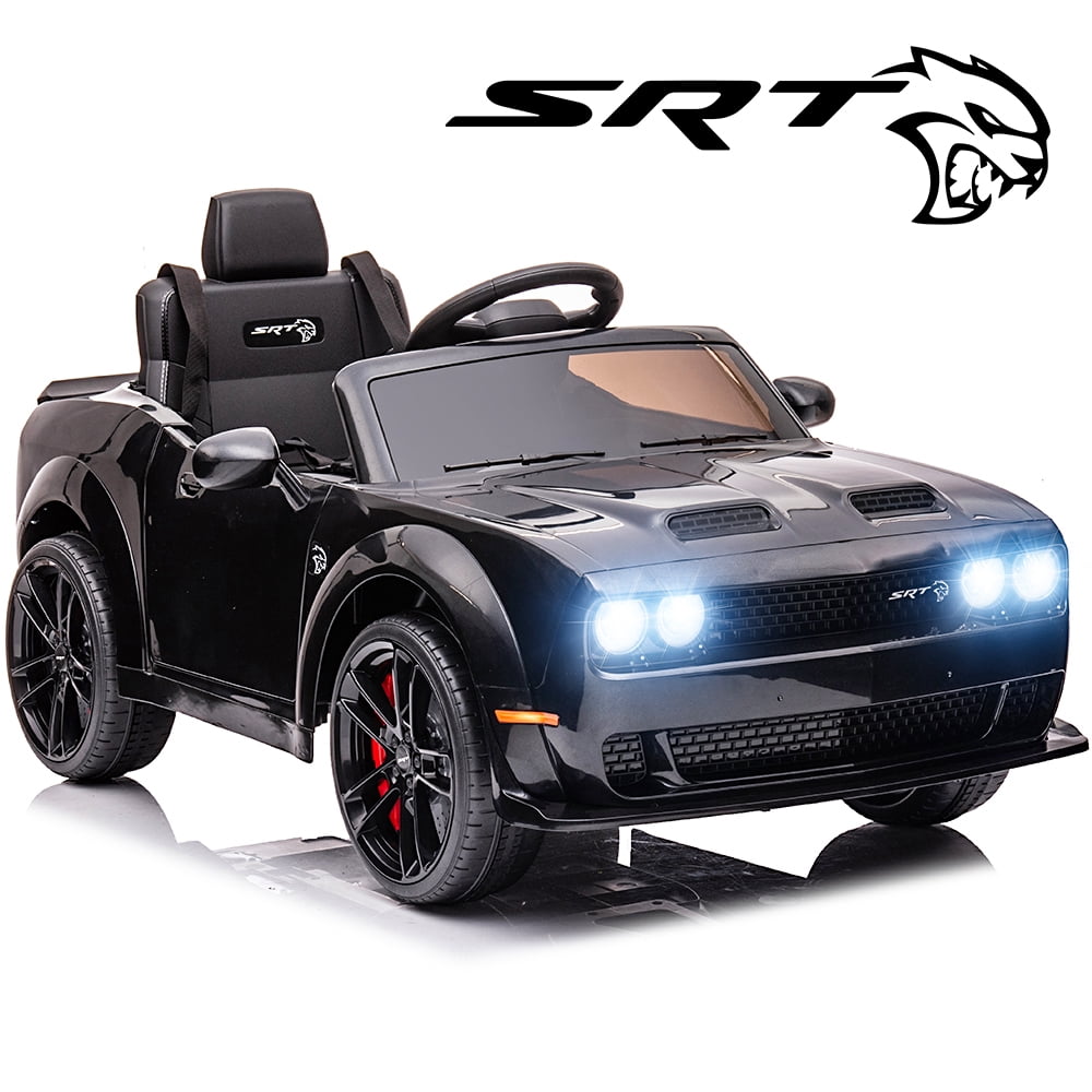 Dodge Challenger Remote Control Kids Ride On Truck with Spring Suspension, 3 Speeds Kid Car to Drive, DT62