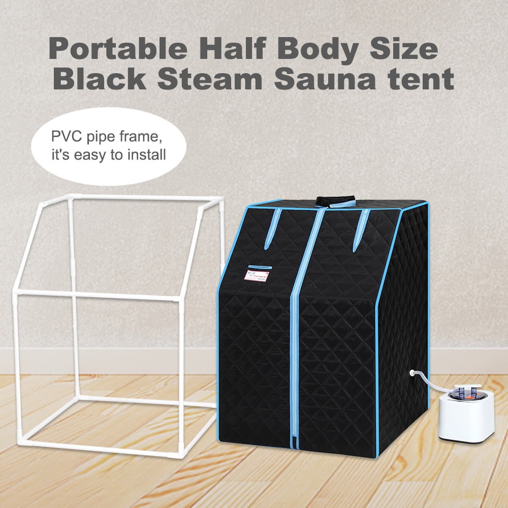 Home Steam Sauna, Black Infrared Sauna Tent, Fast Heating Folding Steam Sauna Room