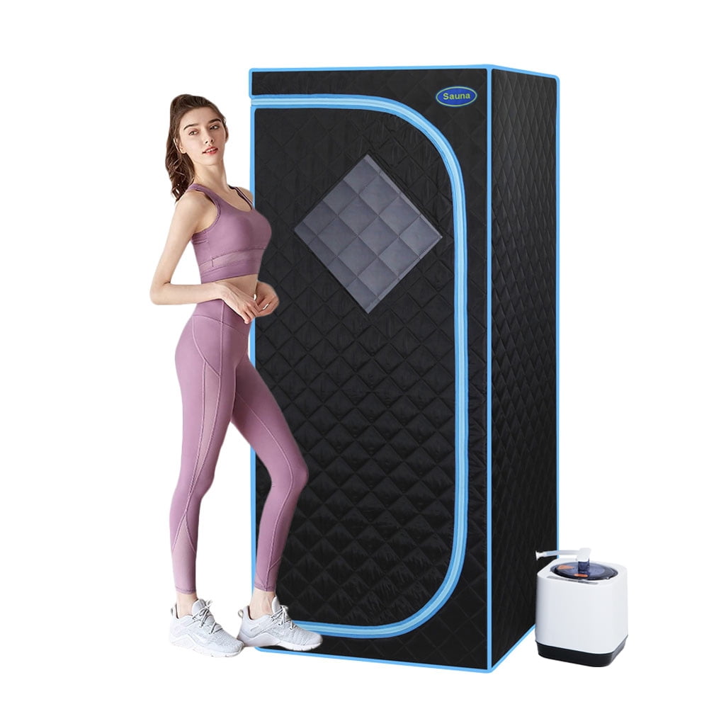 Home Steam Sauna, Black Infrared Sauna Tent, Fast Heating Folding Steam Sauna Room